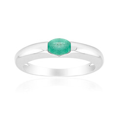 Bague en argent et Emeraude de Zambie