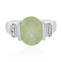 Bague en argent et Préhnite