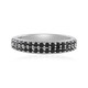 Bague en argent et Spinelle noir