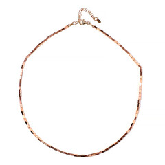 Collier en argent et Hématite rose