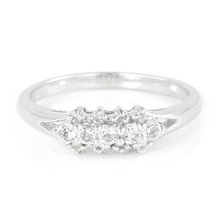 Bague en argent et Topaze blanche