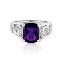 Bague en argent et Améthyste de Zambie