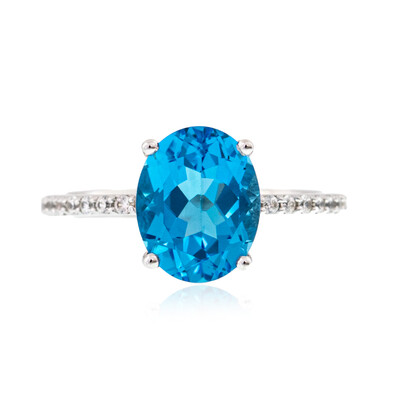 Bague en argent et Topaze de Marambaia