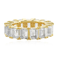 Bague en argent et Topaze blanche