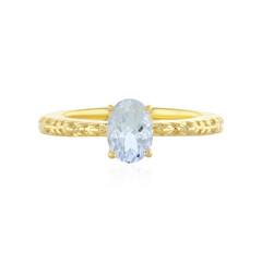 Bague en argent et Aigue-marine