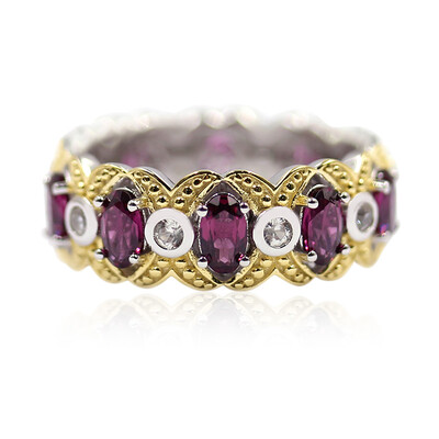 Bague en argent et Grenat Rhodolite (Dallas Prince Designs)