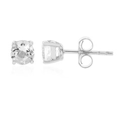 Boucles d'oreilles en argent et Quartz blanc