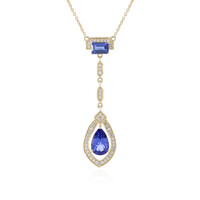 Collier en or et Tanzanite AAA (de Melo)