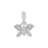 Pendentif en argent et Diamant SI1 (I)