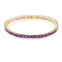 Bracelet en argent et Améthyste de Zambie
