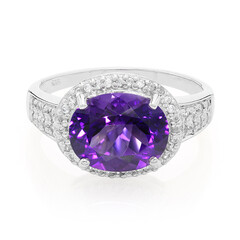 Bague en argent et Améthyste de Sibérie