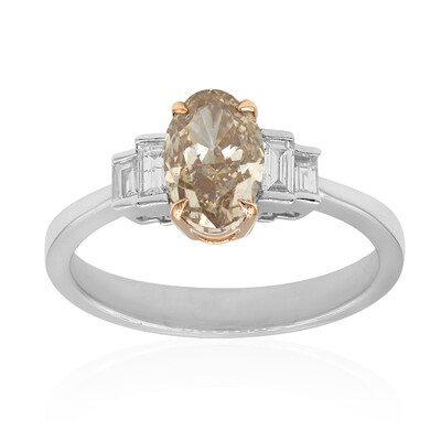Bague en or et Diamant chocolat SI2 (CIRARI)