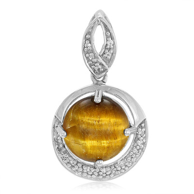 Pendentif en argent et Œil de Tigre