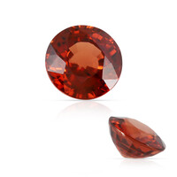  Zircon rouge du soir (gemme et boîte de collection)