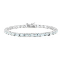 Bracelet en argent et Topaze bleu ciel