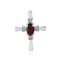 Pendentif en argent et Grenat du Mozambique