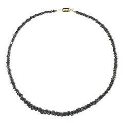 Collier en argent et Diamant noir(Adela Silber)