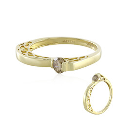 Bague en or et Diamant champagne I2 (de Melo)