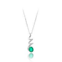 Collier en or et Emeraude de Zambie AAA (CIRARI)
