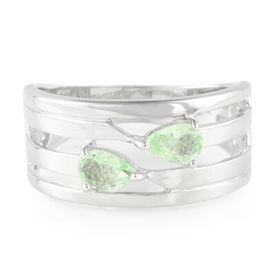 Bague pour homme en argent et Tourmaline