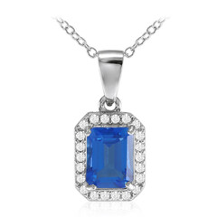 Collier en argent et Topaze Bleue Indigo