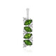 Pendentif en argent et Diopside de Russie