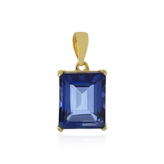 Pendentif en argent et Topaze bleu roi