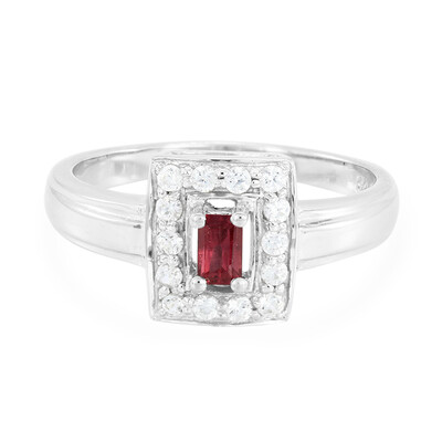 Bague en argent et Rubis du Malawi