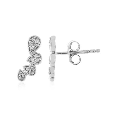 Boucles d'oreilles en argent et Zircon