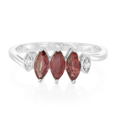 Bague en argent et Rubis du Malawi