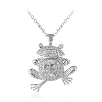 Collier en argent et Topaze blanche