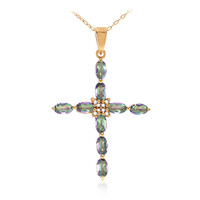 Collier en argent et Quartz mystique