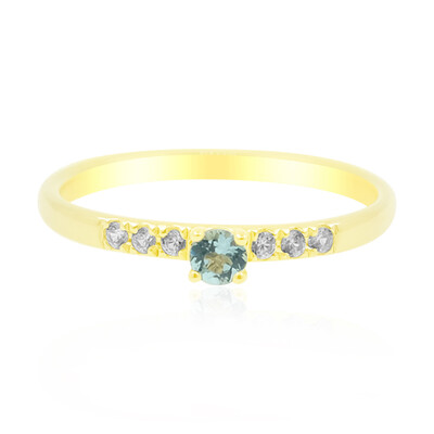 Bague en or et Tourmaline Paraïba du Nigeria