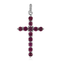 Pendentif en argent et Grenat Rhodolite