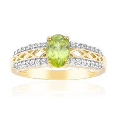 Bague en or et Sphène de Capelinha