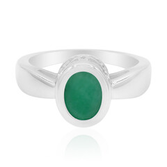 Bague en argent et Emeraude