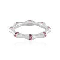 Bague en argent et Tourmaline rose du Nigéria (de Melo)