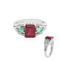 Bague en argent et Rubis de Bemainty