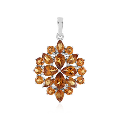 Pendentif en argent et Grenat Hessonite