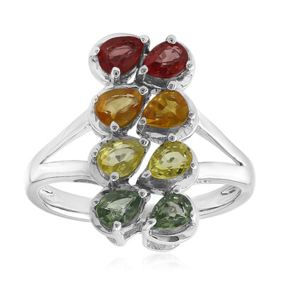Bague en argent et Saphir