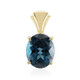 Pendentif en or et Topaze bleu de Londres