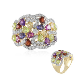 Bague en argent et Péridot