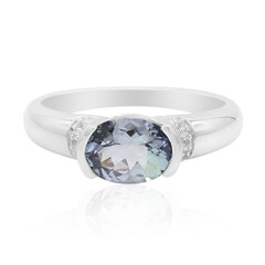 Bague en argent et Tanzanite non chauffée