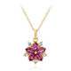 Collier en argent et Grenat Rhodolite