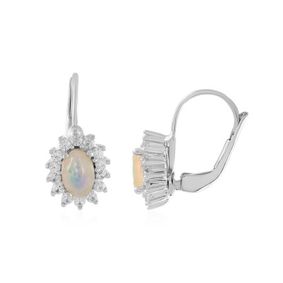 Boucles d'oreilles en argent et Opale Welo