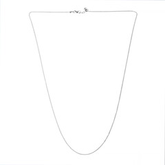 Chaîne mailles gourmette – 61 cm (ajustable) – argent massif
