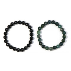 Bracelet et Tourmaline noire