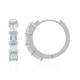 Boucles d'oreilles en argent et Topaze bleu ciel