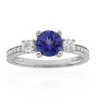 Bague en platine et Tanzanite AAA
