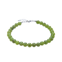 Bracelet en argent et Serpentine